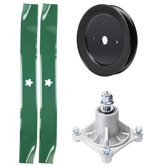 Products -  UDC Parts Mower Kit / Pulley 129861 + Spindle 532174356 + 2 Pack Blades 134149 / Fits Jonsered LT2122A2