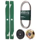 Products -  UDC Parts Mower Kit / Belt 532144959 + Pulley 129861 + Pulley 532173437 + 2 Pack Blades 138971 / Fits Weed Eater WET1742STA WET17H42STA WET2242STB WET2242STC WET2242STD