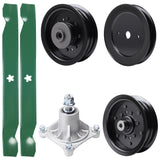 Products -  UDC Parts Mower Kit / Pulley 129861 + Pulley 532196106 + Pulley 532196104 + Spindle 532174356 + 2 Pack Blades 138971 / Fits Husqvarna RZ4619 RZ4620 RZ5422 RZ5424