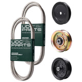 Products -  UDC Parts Mower Kit / Belt 140218 + Belt 144959 + Pulley 129861 + Pulley 532196106 + Pulley 173437 / Fits Husqvarna YTH2042 XP