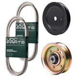 Products -  UDC Parts Mower Kit / Belt 138255 + Belt 144959 + Pulley 129861 + Pulley 173437 / Fits Husqvarna LT150 LT16542 LT18542 YT150 YT155