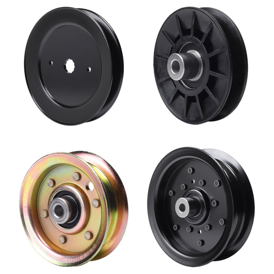 test -  UDC Parts Mower Kit / Pulley 129861 + Pulley 532194326 + Pulley 532196106 + Pulley 173437 / Fits Husqvarna YTH2042 XP