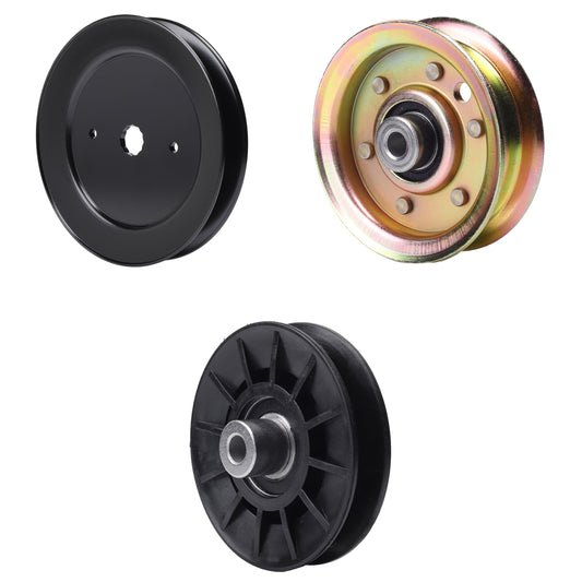 test -  UDC Parts Mower Kit / Pulley 129861 + Pulley 532194326 + Pulley 173437 / Fits Husqvarna YTH2042 XP