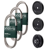 Wholesale Lawn Mower Parts -  UDC Parts Mower Kit / Belt 130969 + Belt 144959 + Belt 197253 + Pulley 129861 + Pulley 195945 + Pulley 532194326 / Fits Husqvarna TS142