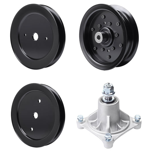 Products -  UDC Parts Mower Kit / Pulley 129861 + Pulley 195945 + Pulley 532196106 + Spindle 532174356 / Fits Husqvarna RZ4219