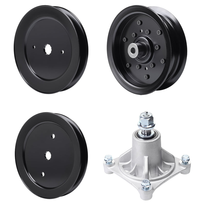 Products -  UDC Parts Mower Kit / Pulley 129861 + Pulley 195945 + Pulley 532196106 + Spindle 532174356 / Fits Husqvarna RZ4219
