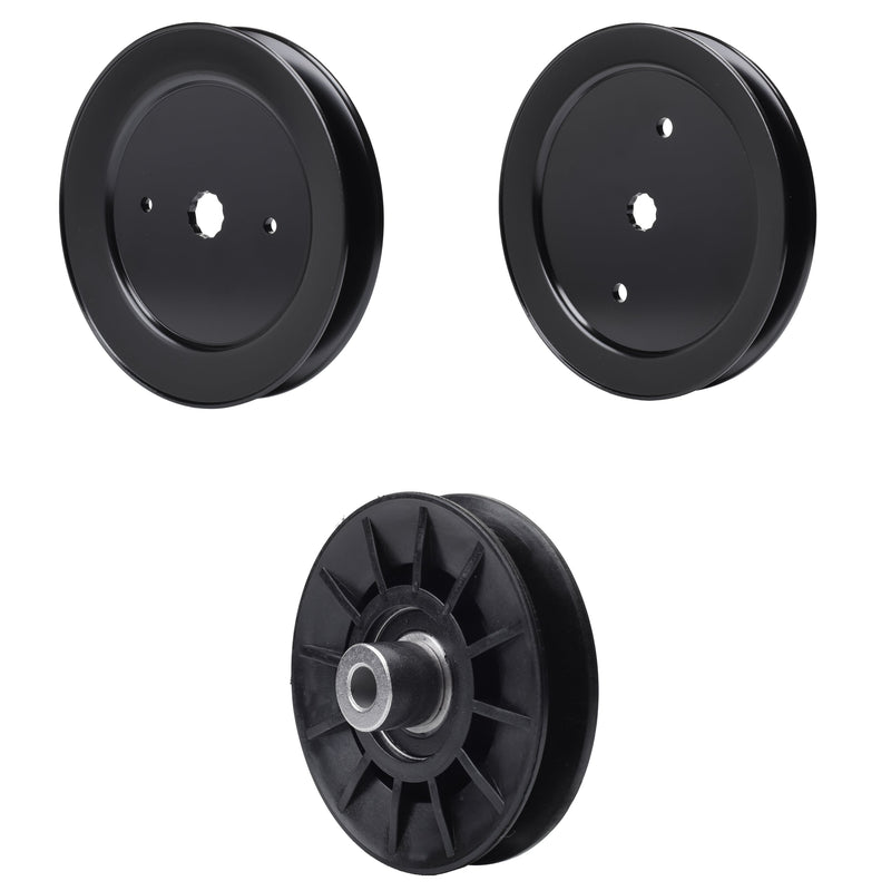 test -  UDC Parts Mower Kit / Pulley 129861 + Pulley 195945 + Pulley 532194326 / Fits Husqvarna TS142 TS142T YTH22K42