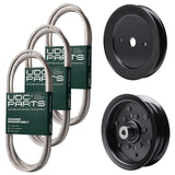 Products -  UDC Parts Mower Kit / Belt 130969 + Belt 140218 + Belt 144959 + Pulley 129861 + Pulley 532196106 / Fits Jonsered LT2218A2