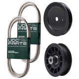  UDC Parts Mower Kit / Belt 130969 + Belt 140218 + Pulley 129861 + Pulley 532194327 / Fits Statesman SOGT26H54