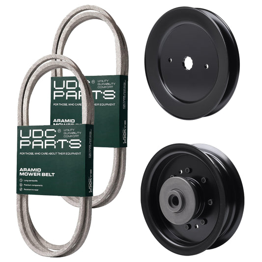 Products -  UDC Parts Mower Kit / Belt 130969 + Belt 405143 + Pulley 532129861 + Pulley 532196104 / Fits Husqvarna YTH2242TDF