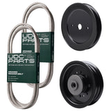 Products -  UDC Parts Mower Kit / Belt 130969 + Belt 405143 + Pulley 532129861 + Pulley 532196104 / Fits Husqvarna YTH2242TDF