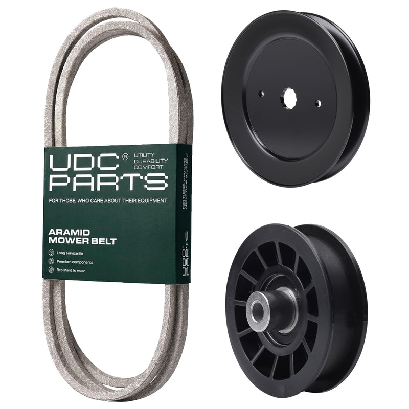  UDC Parts Mower Kit / Belt 140218 + Pulley 129861 + Pulley 532194327 / Fits Statesman SOGT26H54