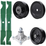 Products -  UDC Parts Mower Kit / Pulley 129861 + Pulley 532196106 + Pulley 532196104 + Spindle 532174356 + 2 Pack Blades 405380 / Fits Husqvarna LSZ4622 LSZ5422 LSZ5424