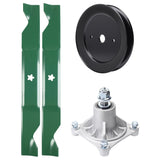 Products -  UDC Parts Mower Kit / Pulley 129861 + Spindle 532174356 + 2 Pack Blades 405380 / Fits Husqvarna EZ4220 EZ4624 EZ4822 EZ4824 EZ4824C EZ5224 EZ5226 LSZ4622 LSZ5422 LSZ5424 RZ4219