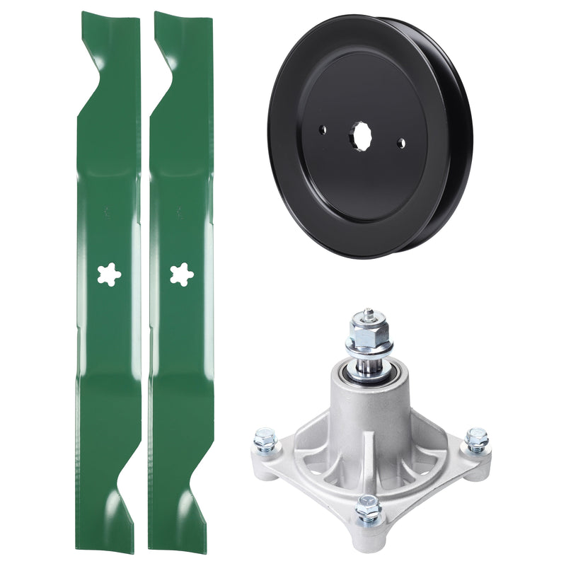 Products -  UDC Parts Mower Kit / Pulley 129861 + Spindle 532174356 + 2 Pack Blades 405380 / Fits Husqvarna EZ4220 EZ4624 EZ4822 EZ4824 EZ4824C EZ5224 EZ5226 LSZ4622 LSZ5422 LSZ5424 RZ4219