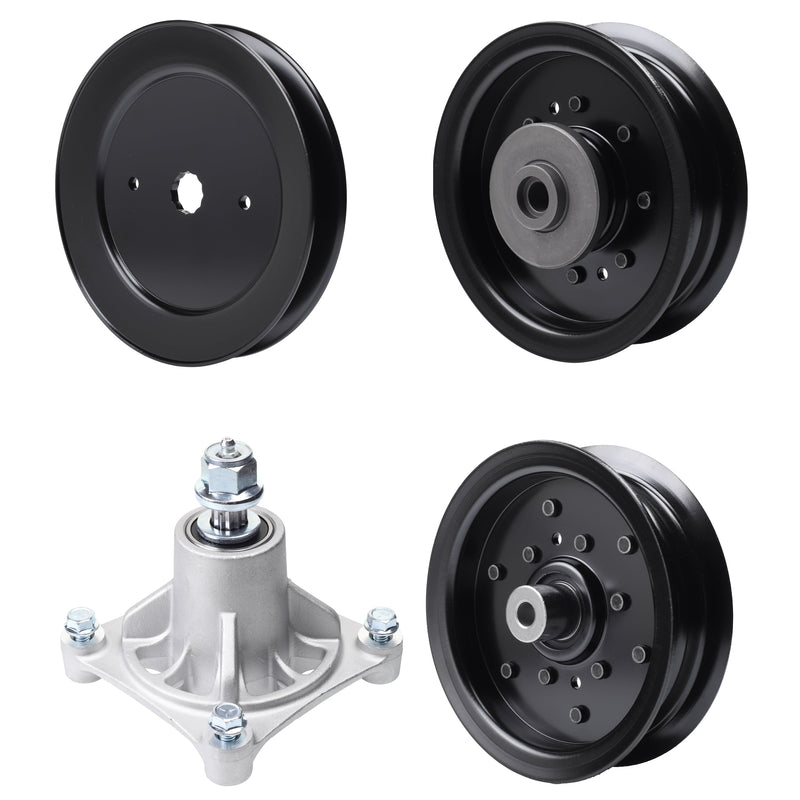 Products -  UDC Parts Mower Kit / Pulley 129861 + Pulley 532196106 + Pulley 532196104 + Spindle 532174356 / Fits Husqvarna LSZ4622 LSZ5422 LSZ5424 RZ4619 RZ4620 RZ5422 RZ5424