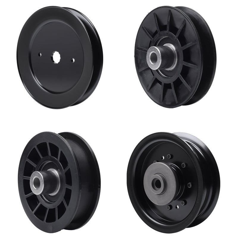 test -  UDC Parts Mower Kit / Pulley 532129861 + Pulley 532194326 + Pulley 532194327 + Pulley 532196104 / Fits Husqvarna GT48XLS GT48XLSI GT52XLS GT52XLSI GTH24V52LS GTH26V48LS GTH26V52LS GTH2752TF GTH27V48LS