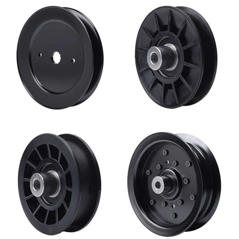 test -  UDC Parts Mower Kit / Pulley 129861 + Pulley 532194326 + Pulley 532196106 + Pulley 532194327 / Fits Statesman SOGT26H54