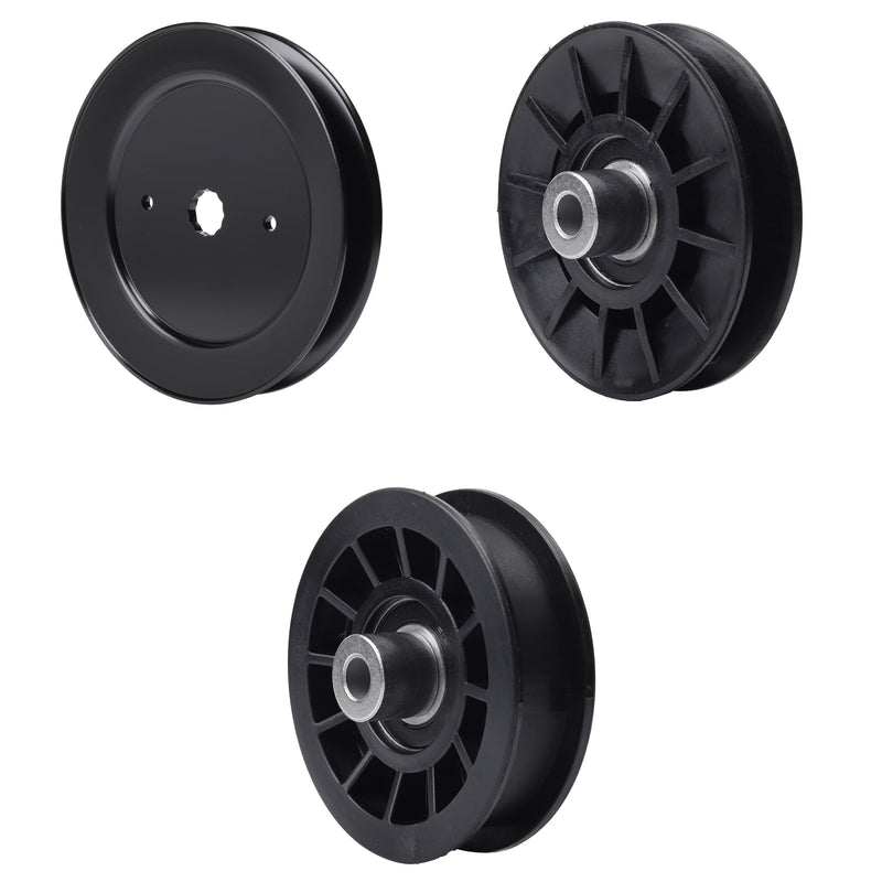 test -  UDC Parts Mower Kit / Pulley 532129861 + Pulley 532194326 + Pulley 532194327 / Fits Husqvarna GT48XLS GT48XLSI GT52XLS GT52XLSI GTH24V52LS GTH26V48LS GTH26V52LS GTH2752TF GTH27V48LS GTH27V52LS