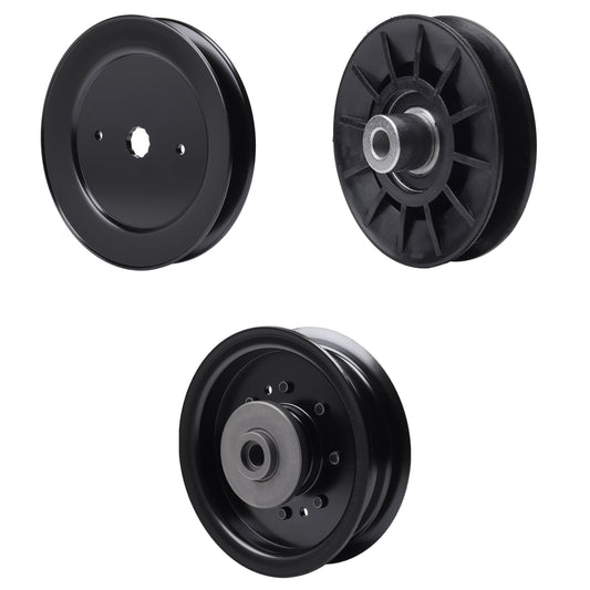test -  UDC Parts Mower Kit / Pulley 532129861 + Pulley 532194326 + Pulley 532196104 / Fits Husqvarna GT48XLS GT48XLSI GT52XLS GT52XLSI GTH24V52LS GTH26V48LS GTH26V52LS GTH2752TF GTH27V48LS GTH27V52LS