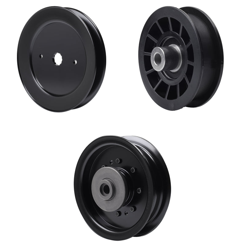 test -  UDC Parts Mower Kit / Pulley 532129861 + Pulley 532194327 + Pulley 532196104 / Fits Husqvarna GT48XLS GT48XLSI GT52XLS GT52XLSI GTH24V52LS GTH26V48LS GTH26V52LS GTH2752TF GTH27V48LS GTH27V52LS