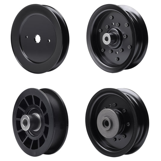 test -  UDC Parts Mower Kit / Pulley 532129861 + Pulley 532194327 + Pulley 532196104 + Pulley 532196106 / Fits Husqvarna YT42DXL YT42DXLS YTH2642TDF