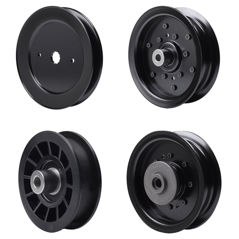 test -  UDC Parts Mower Kit / Pulley 532129861 + Pulley 532194327 + Pulley 532196104 + Pulley 532196106 / Fits Husqvarna YT42DXL YT42DXLS YTH2642TDF