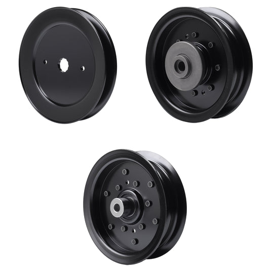 test -  UDC Parts Mower Kit / Pulley 129861 + Pulley 532196106 + Pulley 532196104 / Fits Husqvarna LSZ4622 LSZ5422 LSZ5424 RZ4619 RZ4620 RZ5422 RZ5424