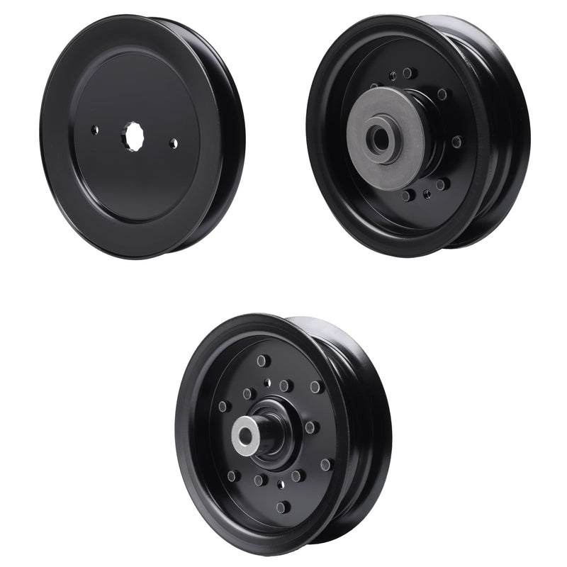 test -  UDC Parts Mower Kit / Pulley 129861 + Pulley 532196106 + Pulley 532196104 / Fits Husqvarna LSZ4622 LSZ5422 LSZ5424 RZ4619 RZ4620 RZ5422 RZ5424