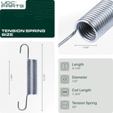 Wholesale Lawn Mower Parts -  UDC Parts 532169022 Tension Spring / 2 pcs / for Husqvarna AYP Craftsman 133503 169022 05-022 MOM70-0048