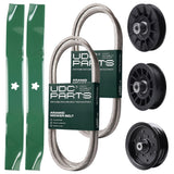Wholesale Lawn Mower Parts -  UDC Parts Mower Kit / Belt 130969 + Belt 194346 + Pulley 532194326 + Pulley 532196106 + Pulley 532194327 + 2 Pack Blades 134149 / Fits Jonsered LT2216A2