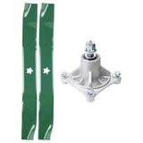  UDC Parts Mower Kit / Spindle 532174356 + 2 Pack Blades 134149 / Fits Husqvarna EZ17 EZ21 LTH1542 RZ4219 RZ4619 RZ4620 RZ5422 RZ5424 YTH130 Z142 Z4218 Z4219 Z4824 Z5426