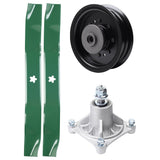Products -  UDC Parts Mower Kit / Pulley 532196104 + Spindle 532174356 + 2 Pack Blades 134149 / Fits Husqvarna RZ4619 RZ4620 RZ5422 RZ5424