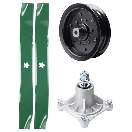 Products -  UDC Parts Mower Kit / Pulley 532196106 + Spindle 532174356 + 2 Pack Blades 134149 / Fits Husqvarna RZ4219 RZ4619 RZ4620 RZ5422 RZ5424 Z142