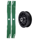  UDC Parts Mower Kit / Pulley 532194327 + 2 Pack Blades 134149 / Fits Statesman SO20H42YT