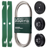Products -  UDC Parts Mower Kit / Belt 194346 + Pulley 195945 + Pulley 532194326 + Pulley 532194327 + 2 Pack Blades 138971 / Fits Husqvarna LT1942 YT16542 YT16542T YT1942 YT1942T