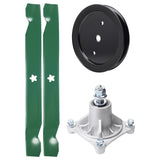 Products -  UDC Parts Mower Kit / Pulley 195945 + Spindle 532174356 + 2 Pack Blades 138971 / Fits Husqvarna RZ4219 Z4218 Z4219
