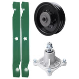 Products -  UDC Parts Mower Kit / Pulley 532196104 + Spindle 532174356 + 2 Pack Blades 138971 / Fits Husqvarna RZ4619 RZ4620 RZ5422 RZ5424