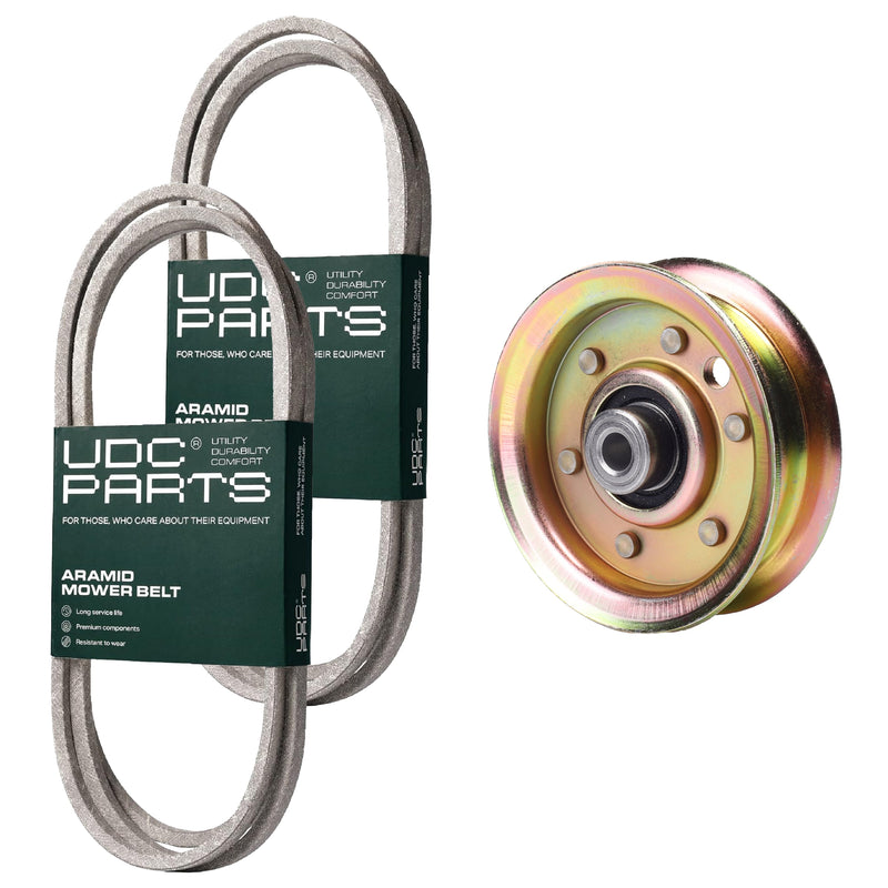 Products -  UDC Parts Mower Kit / Belt 140294 + Belt 144959 + Pulley 173437 / Fits Poulan Pro BB185H42YT BB24H42YT CO18H42STA DPR20H42STA PB19H42LT PB19H42LTS PBA195H42LT PBA195H42LTX PD185H42STA PD18H42STA