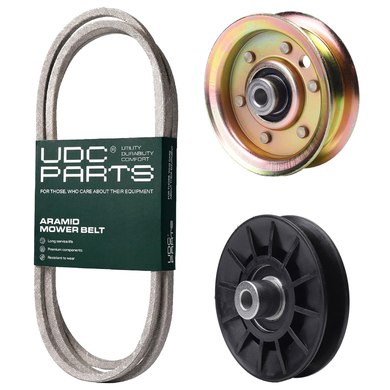  UDC Parts Mower Kit / Belt 140218 + Pulley 532194326 + Pulley 173437 / Fits Husqvarna YTH2042 XP