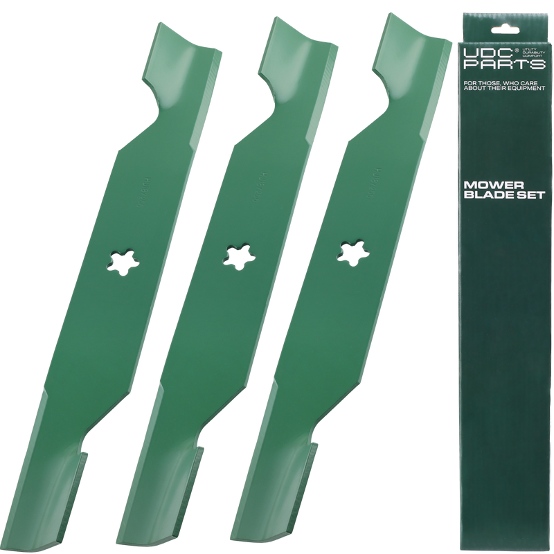  UDC Parts Notched Mower Blades 187256 54 Inch / Fits Husqvarna, Poulan Replaces OEM no. 532187256 539112053 187254 11180 / 3 Pack