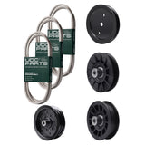 Bulk Lawn Mower Pulleys -  UDC Parts Mower Kit / Belt 130969 + Belt 194346 + Belt 140218 + Pulley 195945 + Pulley 532194326 + Pulley 532196106 + Pulley 532194327 / Fits Jonsered LT2216A2