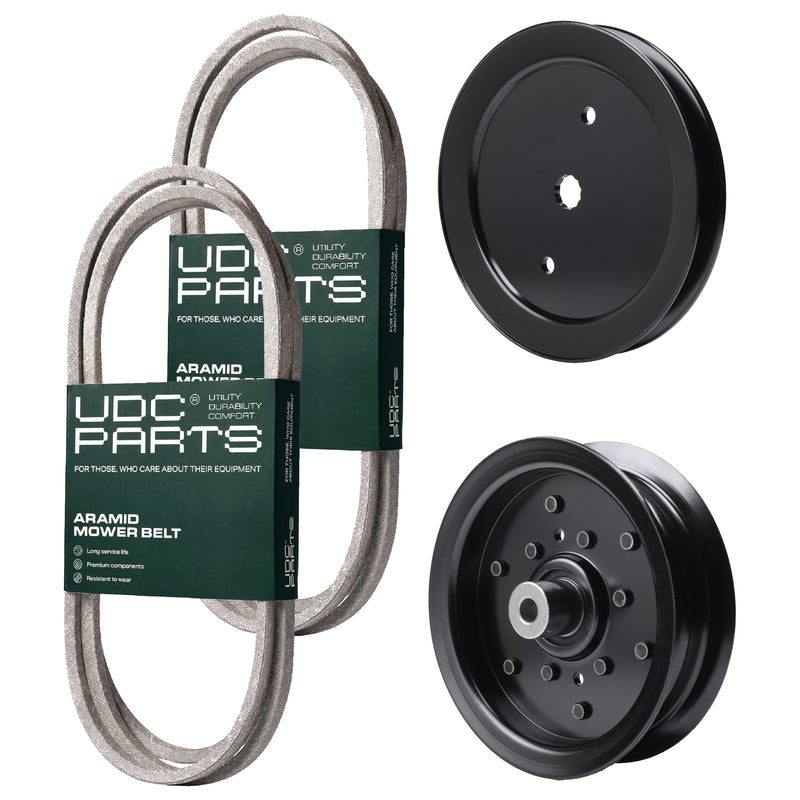  UDC Parts Mower Kit / Belt 197253 + Belt 405143 + Pulley 195945 + Pulley 532196106 / Fits Jonsered LT2223A2