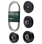 Products -  UDC Parts Mower Kit / Belt 130969 + Pulley 195945 + Pulley 532194326 + Pulley 532196104 + Pulley 532196106 / Fits Husqvarna YTH23V42