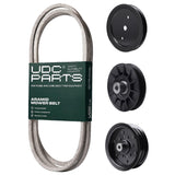 Products -  UDC Parts Mower Kit / Belt 194346 + Pulley 195945 + Pulley 532194326 + Pulley 532196106 / Fits Jonsered LT2216 LT2216A2