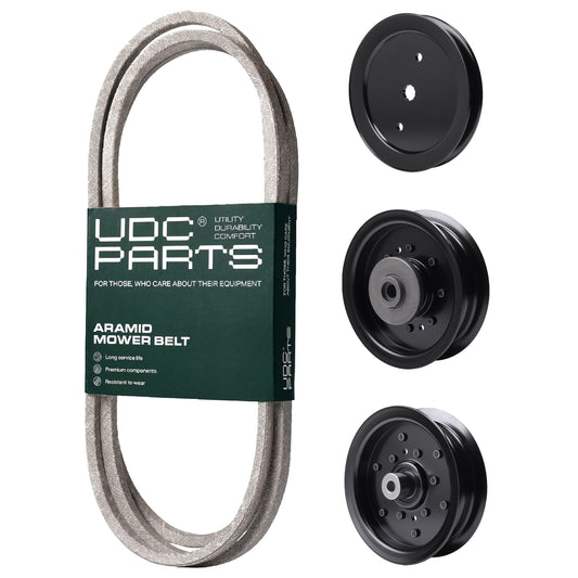 Products -  UDC Parts Mower Kit / Belt 130969 + Pulley 195945 + Pulley 532196104 + Pulley 532196106 / Fits Husqvarna YTH23V42