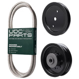 Products -  UDC Parts Mower Kit / Belt 130969 + Pulley 195945 + Pulley 532196104 / Fits Husqvarna TS343 YTH23V42