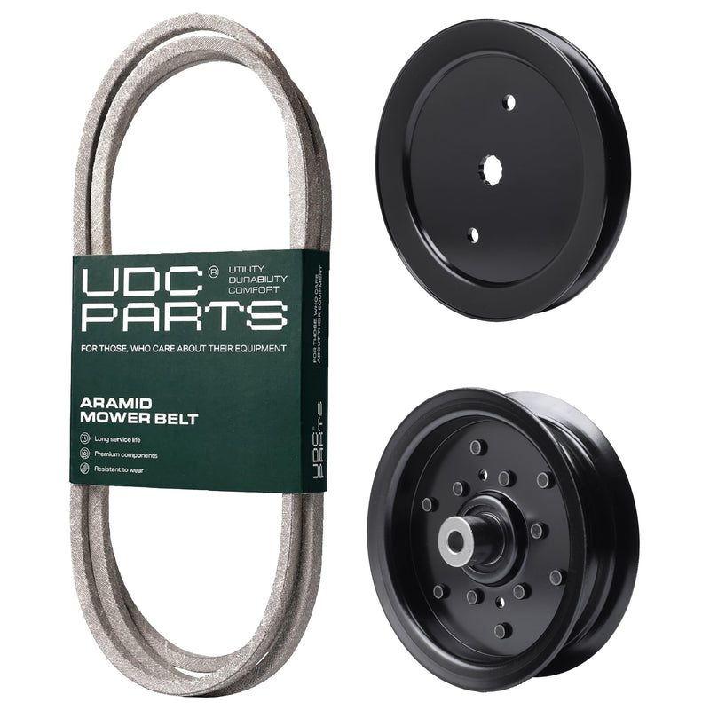 Products -  UDC Parts Mower Kit / Belt 194346 + Pulley 195945 + Pulley 532196106 / Fits Poulan Pro PB145G42 PB15542LT PB175G42 PB19546LT PB2042YT PP155G42 PP175G42 PP175G46