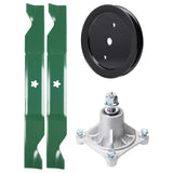 Products -  UDC Parts Mower Kit / Pulley 195945 + Spindle 532174356 + 2 Pack Blades 405380 / Fits Husqvarna RZ4219