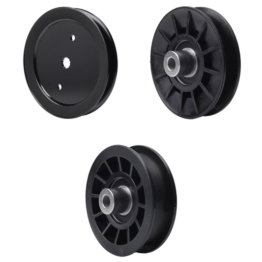 test -  UDC Parts Mower Kit / Pulley 195945 + Pulley 532194326 + Pulley 532194327 / Fits Poulan Pro PB145G42 PB15542LT PB175A42LT PB175A46 PB175G42 PB185A42 PB185A46LT PB18VA46 PB19546LT PB195A46LT PB195H42LT